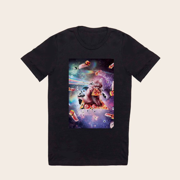 Cat eating deals pizza shirt