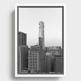 New York City Views | Architecture in NYC | Black and White Photography Framed Canvas