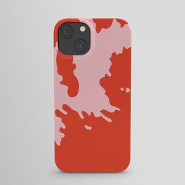 Bold Pink + Red Animal Print Spots iPhone Case