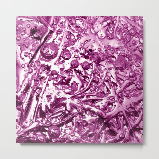 pink ice chrome IV Metal Print