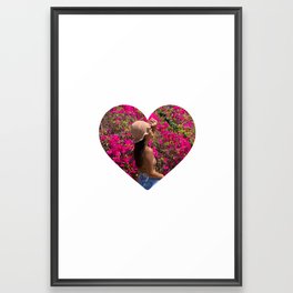 Heart Girl Framed Art Print