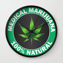 Medical Marijuana Wall Clock