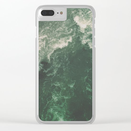Green Seaside Clear iPhone Case