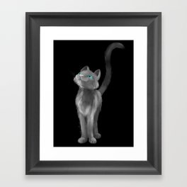 Cat Ghost Framed Art Print