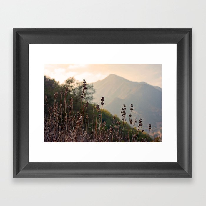 Ojai Mighty Mountain California Shine Framed Art Print