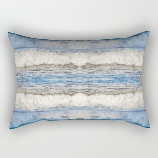 Abstract Waves splashing off the Queensland coast, Australia kaleidoscope Rectangular Pillow