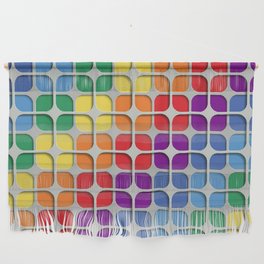 Trendy Rainbow Pattern Wall Hanging