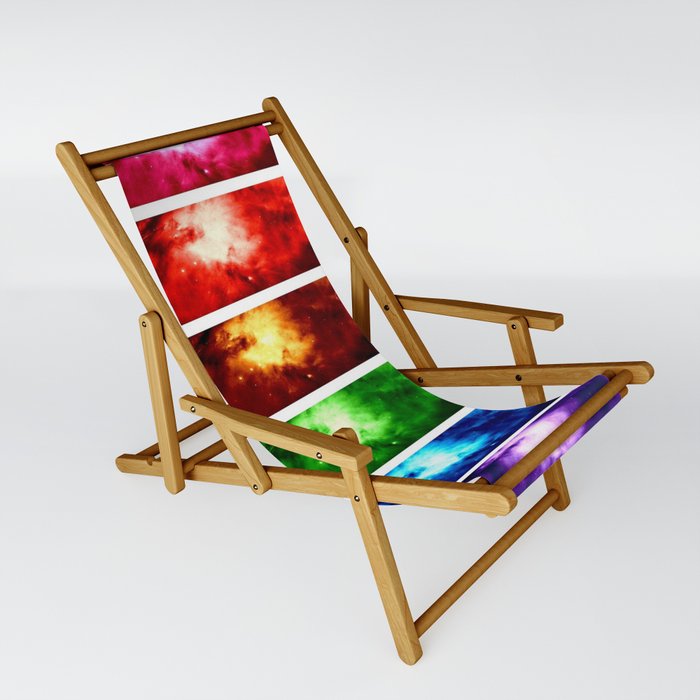 Rainbow Nebula Sling Chair