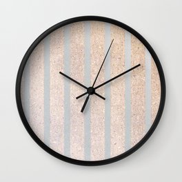 Morning Jailbreak Wall Clock | Goldstripes, Gold Glitter, Horizontal, Graphicdesign, Silver, Digital, Gold, Glitter, Horizontalstripes, Stripes 