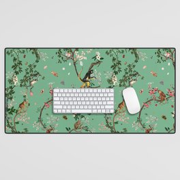 Monkey World Green Desk Mat