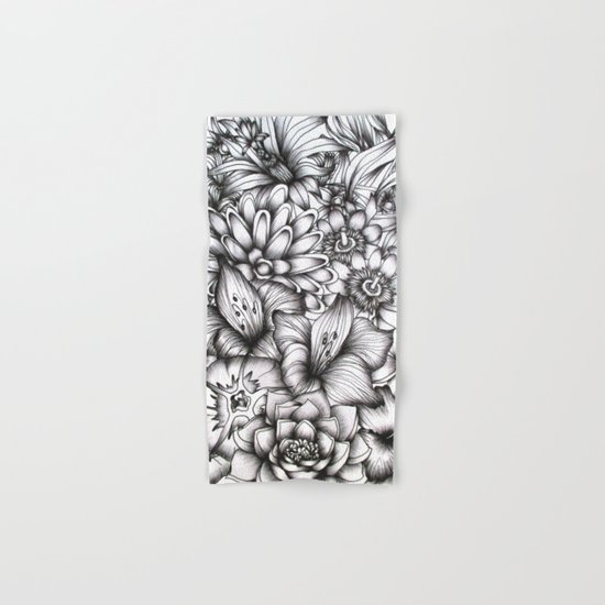 Tropical Flowers Hand & Bath Towel