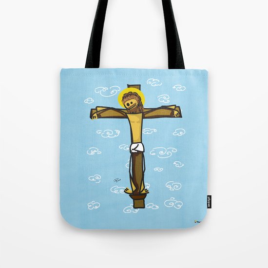 Jesus smiling Tote Bag