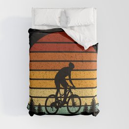 Mountain Bike Sunset - MTB Adventure Comforter