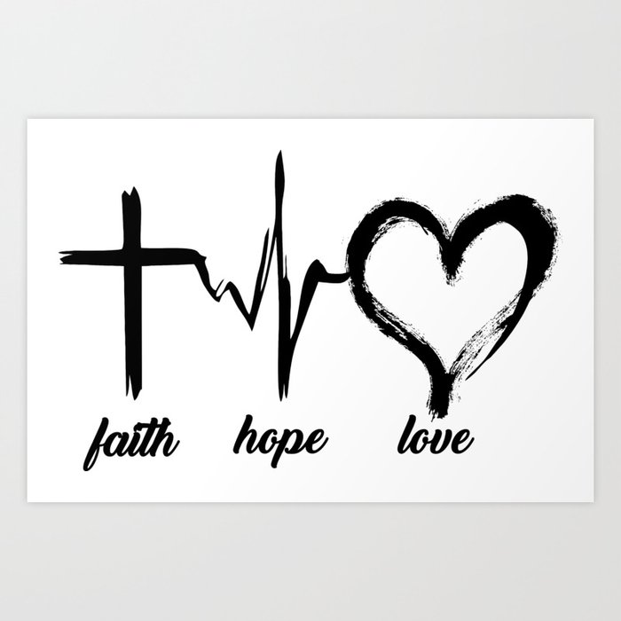 heart pulse faith tattoo