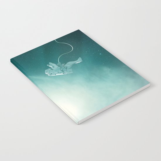 Astronaut Cast Away in Space Notebook