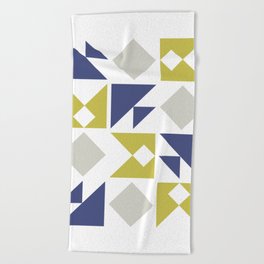 Classic triangle modern composition 8 Beach Towel