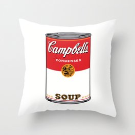 Campbells Soup Throw Pillow