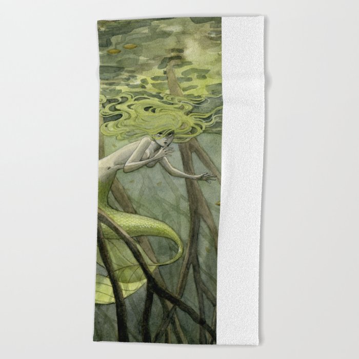 Mangrove Mermaid Beach Towel