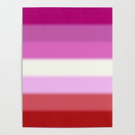 Lesbian Pride Flag Poster