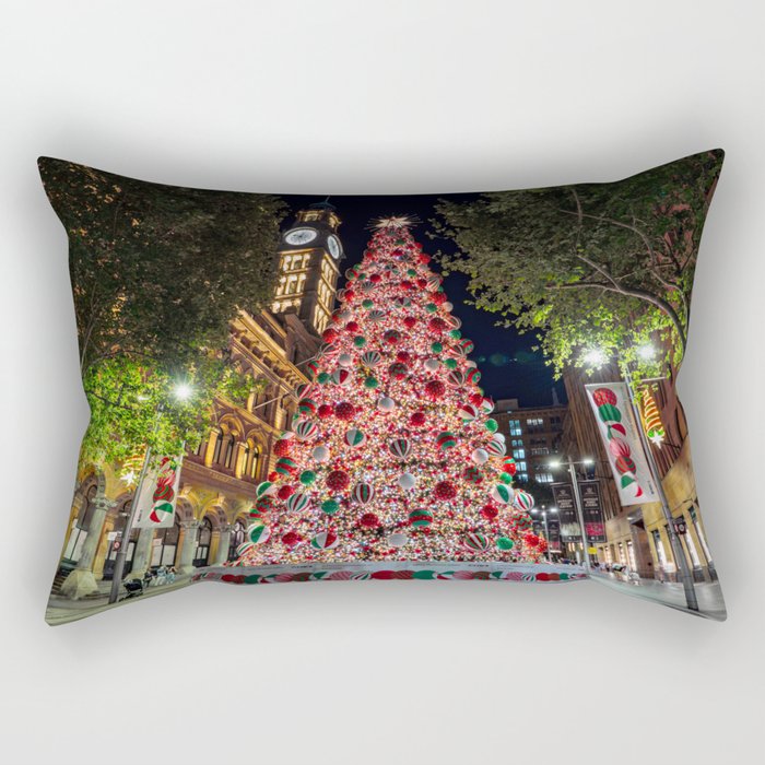 Christmas Tree, Martin Place, Sydney Rectangular Pillow