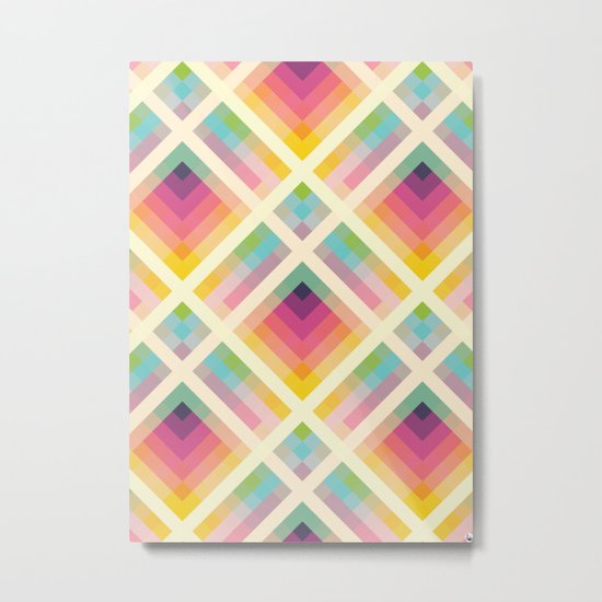 Retro Rainbow Metal Print