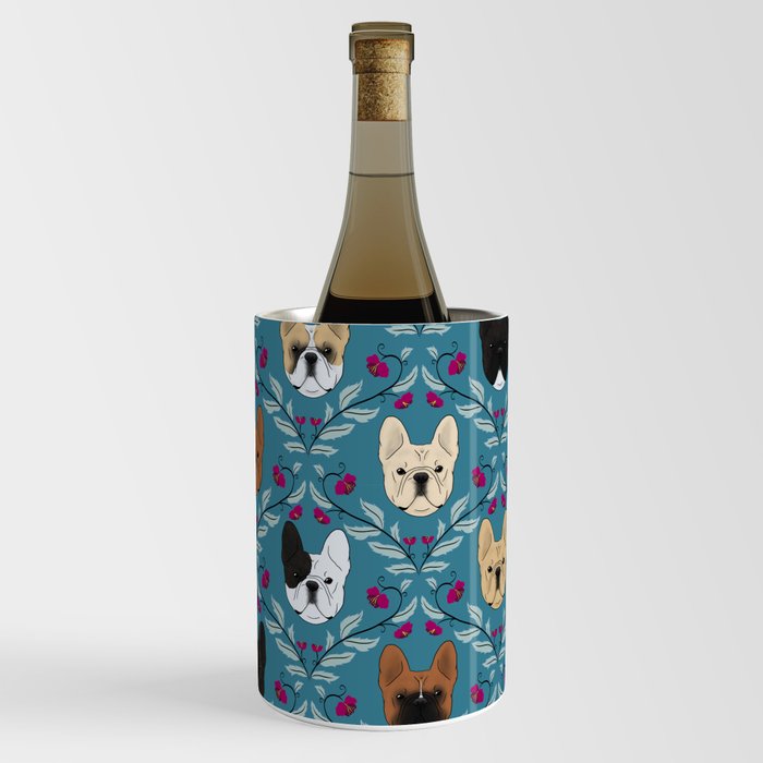 Pardon My Frenchie (Teal) Wine Chiller