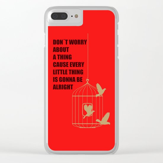Three Little Birds Clear iPhone Case