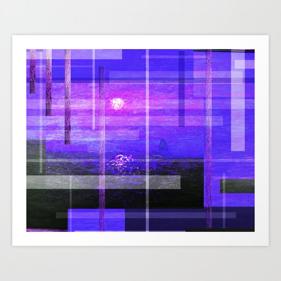 Caribbean Moonlight Art Print