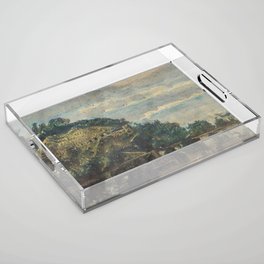 View of the hill from the riding school  Acrylic Tray