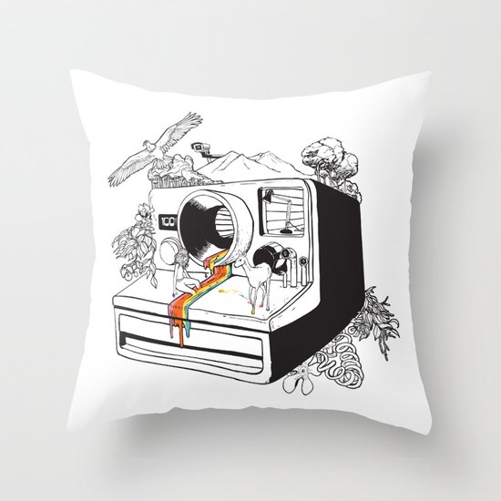 Captured Nostalgia Throw Pillow