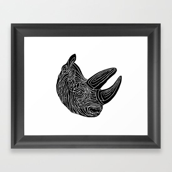 Rhino Framed Art Print