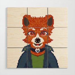 Red Panda Girl Wood Wall Art