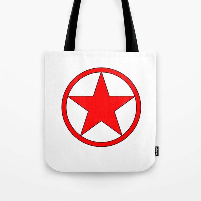 Red Star and Circle. Tote Bag