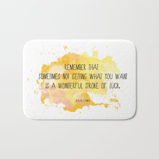 Wonderful stroke of luck Bath Mat