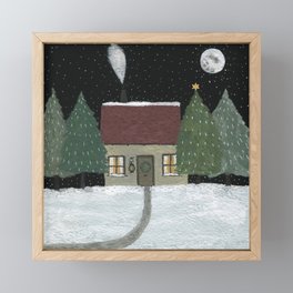 House In The Woods Framed Mini Art Print