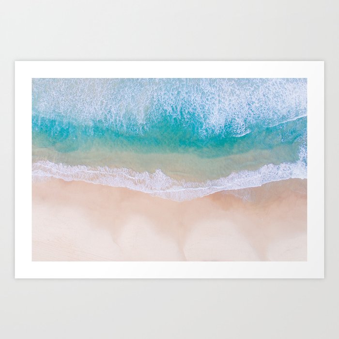 Mint Ocean Art Print