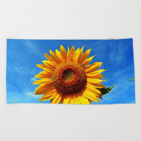 Stunning Sunflower Beach Towel