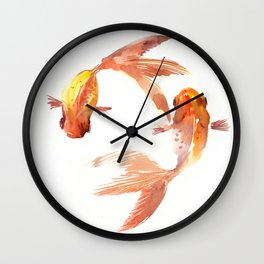 Goldfish Feng Shui, Koi Fish Wall Clock