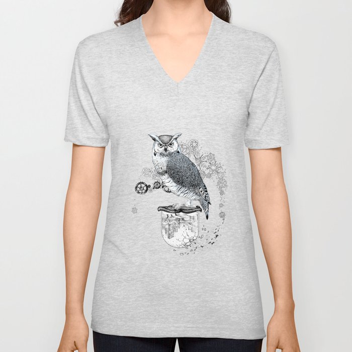Owl Theory V Neck T Shirt