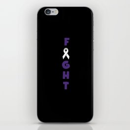 November Purple Fight Pancreatic Cancer Awareness iPhone Skin