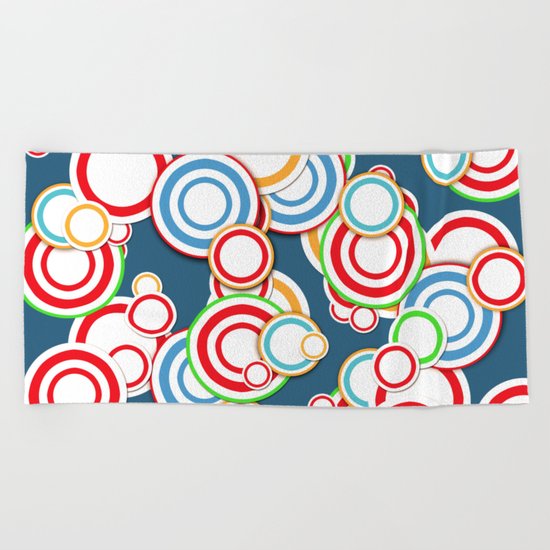 Pattern circle top Beach Towel