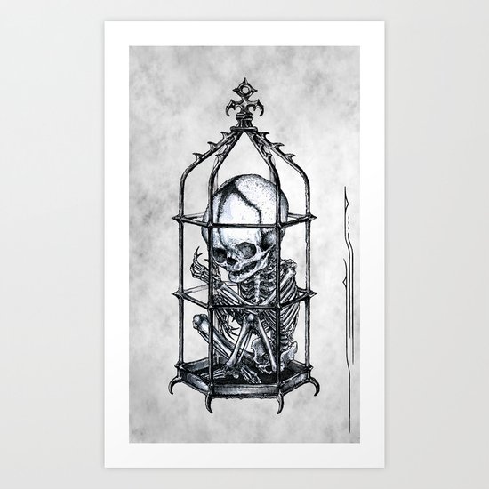 Fetus Cage Art Print