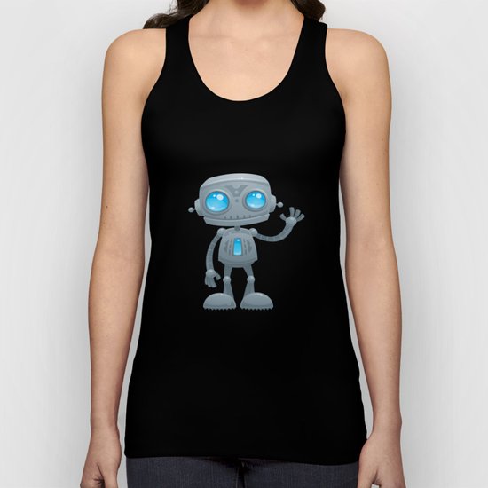 Waving Robot Unisex Tank Top