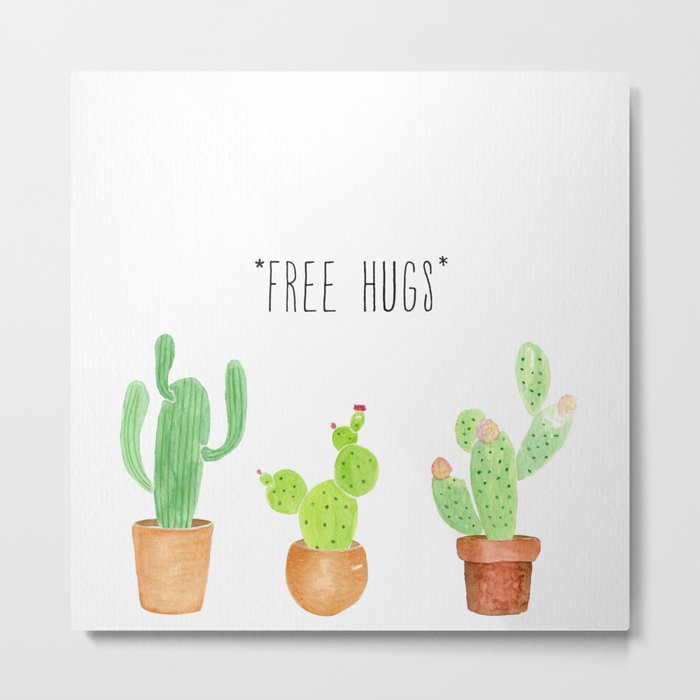Free Hugs Metal Print