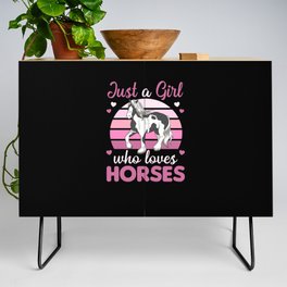 Just A Girl Who Loves Horses Sweet Pony Credenza