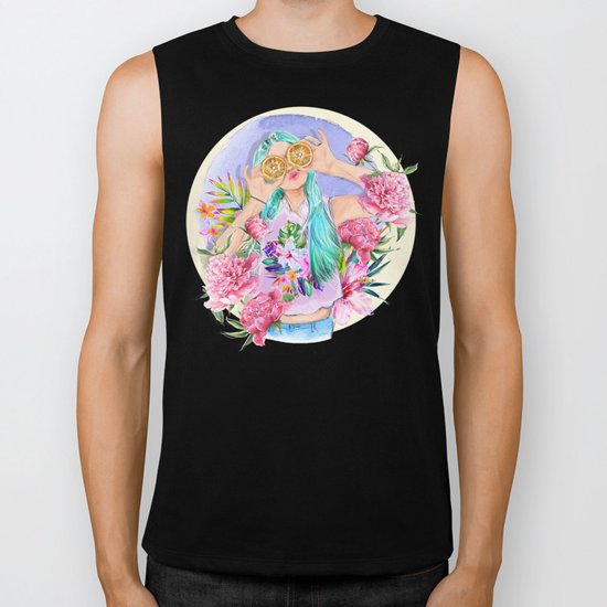 The Wild Orange Biker Tank