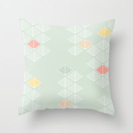 Japanese Pattern: Spring Throw Pillow