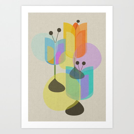 Three Tulips Art Print