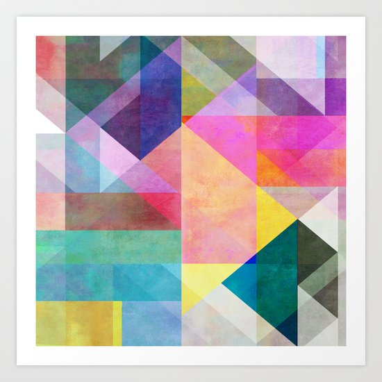 Color Blocking 2 Art Print