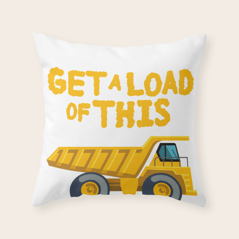 construction throw pillows